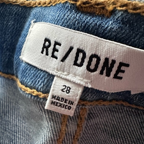 Redone straight leg jeans. Size 28. EUC. - Picture 4 of 6